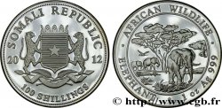 SILVER INVESTMENT 100 Shillings Proof Éléphant 2012