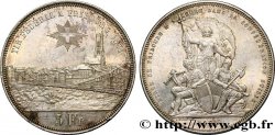SUISSE - CANTON DE FRIBOURG 5 Francs, monnaie de Tir 1881 