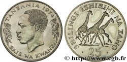 TANZANIA 25 Shilingi 1974