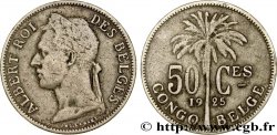 BELGIAN CONGO 50 Centimes Albert  légende française 1925 