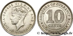 MALESIA 10 Cents Georges VI 1939
