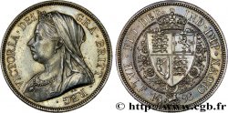 ROYAUME-UNI 1/2 Crown Victoria 1893 