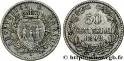 SAN MARINO 50 Centesimi 1898 Rome AU