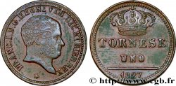ITALY - KINGDOM OF THE TWO SICILIES 1 Tornese François Ier 1827 