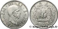ITALY 2 Lire Victor Emmanuel III an XVIII / aigle faisceau de licteur 1940 Rome - R