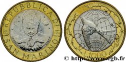 SAINT-MARIN 1000 Lire enfant de l’univers / colombe de la paix 2000 Rome - R