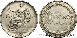 ITALIEN 1 Lire (Buono da L.1) Italie assise 1924 Rome - R