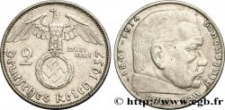 ALLEMAGNE 2 Reichsmark Maréchal Paul von Hindenburg 1937 Berlin