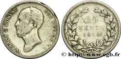 NETHERLANDS 25 Cents Guillaume II
 1849 Utrecht