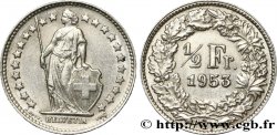 SVIZZERA 1/2 Franc Helvetia 1953 Berne