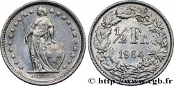 SWITZERLAND 1/2 Franc Helvetia 1964 Berne