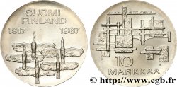 FINLANDIA 10 Markkaa 50e anniversaire de l’indépendance 1967