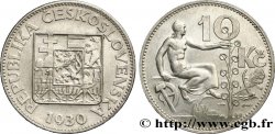 CECOSLOVACCHIA 10 Korun alégorie du travail 1930