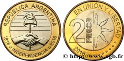 ARGENTINE 2 Pesos bicentaire de l’indépendance 2016 