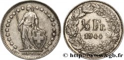 SUISSE 1/2 Franc Helvetia 1944 Berne