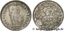 SUISSE 1/2 Franc Helvetia 1948 Berne