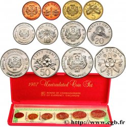 SINGAPOUR Série FDC 6 monnaies 1987 