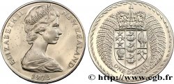 NUEVA ZELANDA
1 Dollar Proof Elisabeth II / Emblème couronné entouré de fougères 1973