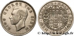 NEW ZEALAND 1/2 Crown Georges VI / armes couronnée 1950