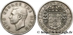 NUOVA ZELANDA
1/2 Crown Georges VI / armes couronnée 1950