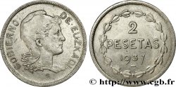 ESPAGNE - PAYS BASQUE 2 Pesetas Gouvernement d’Euskadi 1937 Bruxelles
