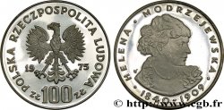 POLOGNE 100 Zlotych Proof Helena Modrzejewska 1975 Varsovie