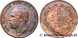 SUÈDE 5 Ore Charles XV 1862