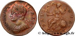 GRANDE-BRETAGNE - GEORGES II 1/2 Penny 1749  TTB