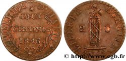 HAÏTI 2 Centimes, an 43 1846  TTB