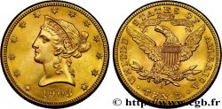 UNITED STATES OF AMERICA 10 Dollars or  Liberty  1903 San Francisco