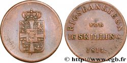 DANEMARK 16 Skilling (Jeton de la Rigsbank) 1814