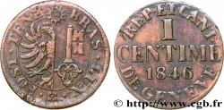 SUISSE - RÉPUBLIQUE DE GENÈVE 1 Centime 1846