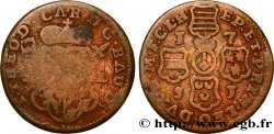BELGIUM - PRINCE-BISHOPRIC OF LIÈGE 2 Liards Évéché de Liège frappe au nom de Jean-Théodore de Bavière 1751