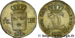 SUÈDE 1/24 Riksdaler monogramme de Charles XIII 1810