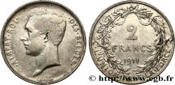 BELGIUM 2 Francs Albert Ier légende française 1911 Bruxelles