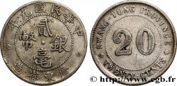 REPUBBLICA POPOLARE CINESE 20 Cents Province de Kwangtung  an 9 de la République 1920 Guangzhou (Canton)