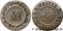 ALLEMAGNE - ROYAUME DE WESTPHALIE 1 Centime 1812 Cassel
