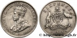 AUSTRALIEN 6 Pence Georges V 1914 Londres