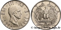 ITALIA 2 Lire Victor Emmanuel III an XVIII / aigle faisceau de licteur 1940 Rome - R