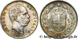 ITALIE - ROYAUME D ITALIE - HUMBERT Ier 1 Lire  1887 Milan  SPL