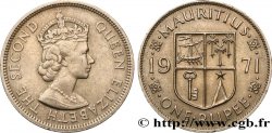 MAURITIUS 1 Rupee (Roupie) Élisabeth II 1971 