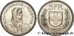 SCHWEIZ 5 Francs Berger 1967 Berne