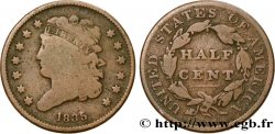 UNITED STATES OF AMERICA 1/2 Cent ‘Classic Head’ 1835 Philadelphie