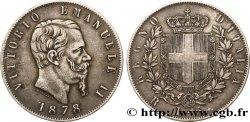 ITALY 5 Lire Victor Emmanuel II 1878 Rome