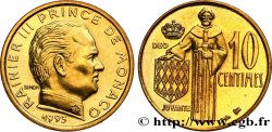 MONACO 10 Centimes Rainier III 1995 Paris SPL