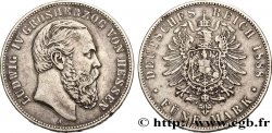 ALLEMAGNE - HESSE - LOUIS IV 5 Mark  1888 Berlin TTB
