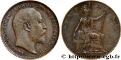 REGNO UNITO 1 Farthing Edouard VII 1902