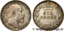 REGNO UNITO 6 Pence Edouard VII 1908