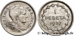 ESPAGNE - PAYS BASQUE 1 Peseta Gouvernement d’Euskadi 1937 Bruxelles