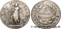 ITALIE - GAULE SUBALPINE 5 Francs an 10 1802 Turin